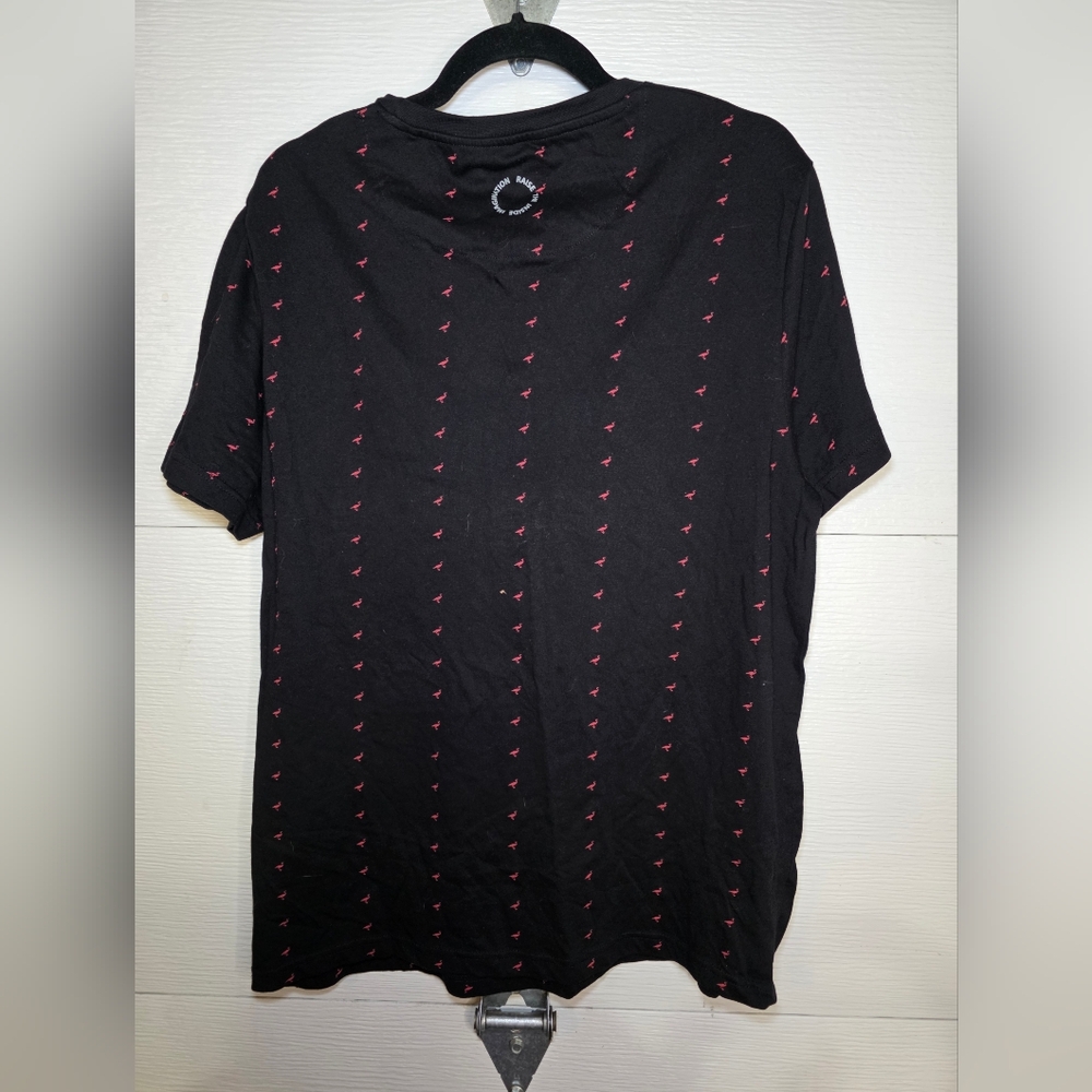 Cactus Man Black Tee with Red Pattern - Picture 5 of 7